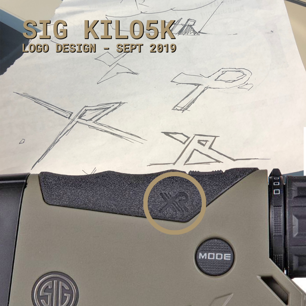 SIG Sauer KILO 5K rangefinder logo design by Lynn Twiss & Scott Smith